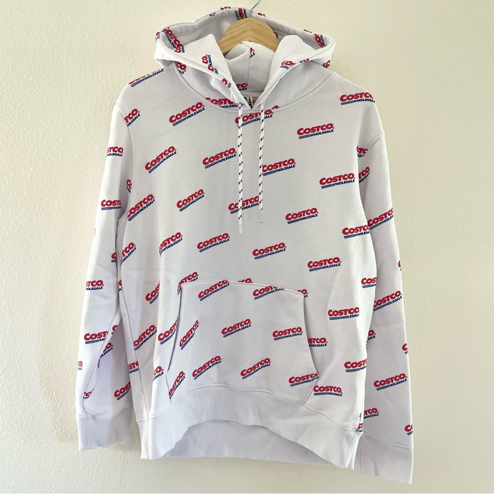 Kirkland Brand White Costco Hoodie Women’s L Men’s M